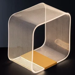 Selezionato da Mazzolaluce Abat jour camera da letto moderna oro led dimmerabile 3000k