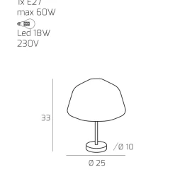 Top Light Abat jour camera da letto moderna to plight vetro trasparente