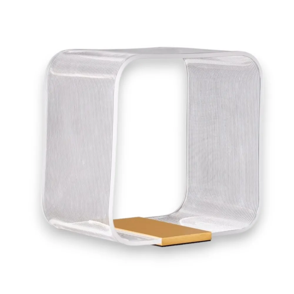 Selezionato da Mazzolaluce Abat jour camera da letto moderna oro led dimmerabile 3000k