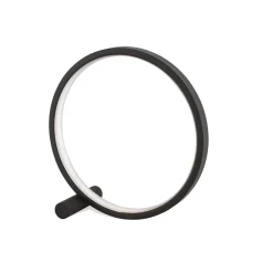 Selezionato da Mazzolaluce Abat jour da comodino design moderna cerchio nero 13w 3000k