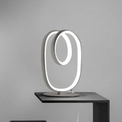 Gea Luce Abat jour da comodino diva titanio design moderna