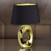 Selezionato da Mazzolaluce Abat jour per camera da letto oro paralume nero