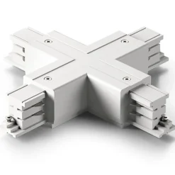 Gea Luce Accessorio giunto a x per connessione elettrica meccanica binario trifase bianco