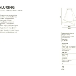 Affralux aluring lampadari moderni led 58w 3200k