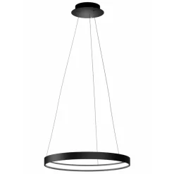 Sforzin Illuminazione Anello sforzin lampadario moderno cerchio nero per salotto