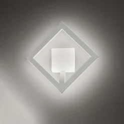 Affralux Applique led quadrata 36w 3000k bianca moderna quattro