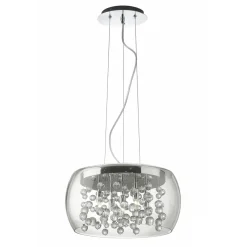 Ideal Lux Audi80 sp5 lampadario stanza da letto sfere in vetro