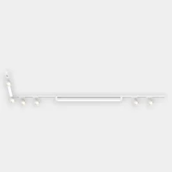 Selezionato da Mazzolaluce Binario angolare con spot orientabili monofase bianco modulo led 3000k