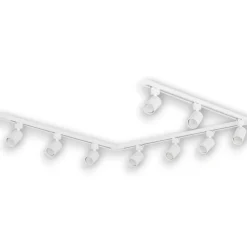Selezionato da Mazzolaluce Binario trifase bianco 220v con spot gu10 led orientabili