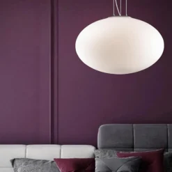 Ideal Lux Candy sp1 d50 idea lux lampadario sfera vetro bianco