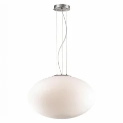 Ideal Lux Candy sp1 d50 idea lux lampadario sfera vetro bianco