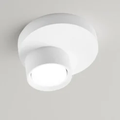 Sforzin Illuminazione Demetra sforzin plafoniera gesso bianca moderna rotonda