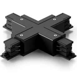 Gea Luce accessorio giunto a x per connessione elettrica meccanica binario trifase nero