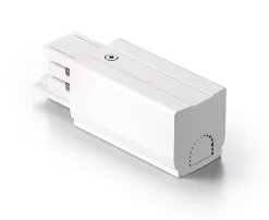 Gea Luce accessorio testata di alimentazione bianco per binario trifase
