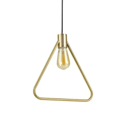 Ideal Lux abc sp1 triangle lampada a sospensione triangolo oro ottone pendente