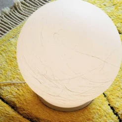 Ideal Lux carta pt1 d40 lampada da terra sfera bianca