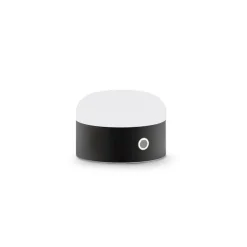 Ideal Lux mignon tl lampada da tavolo portatile nera led 3000k