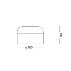 Ideal Lux mignon tl lampada da tavolo portatile nera led 3000k
