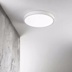 Ideal Lux ray pl d40 plafoniera da bagno led 26w 3000k 4000k bianca ip44