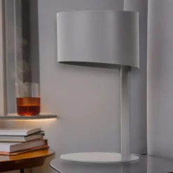 Selezionato da Mazzolaluce Lampada da comodino moderna grigio per camera da letto