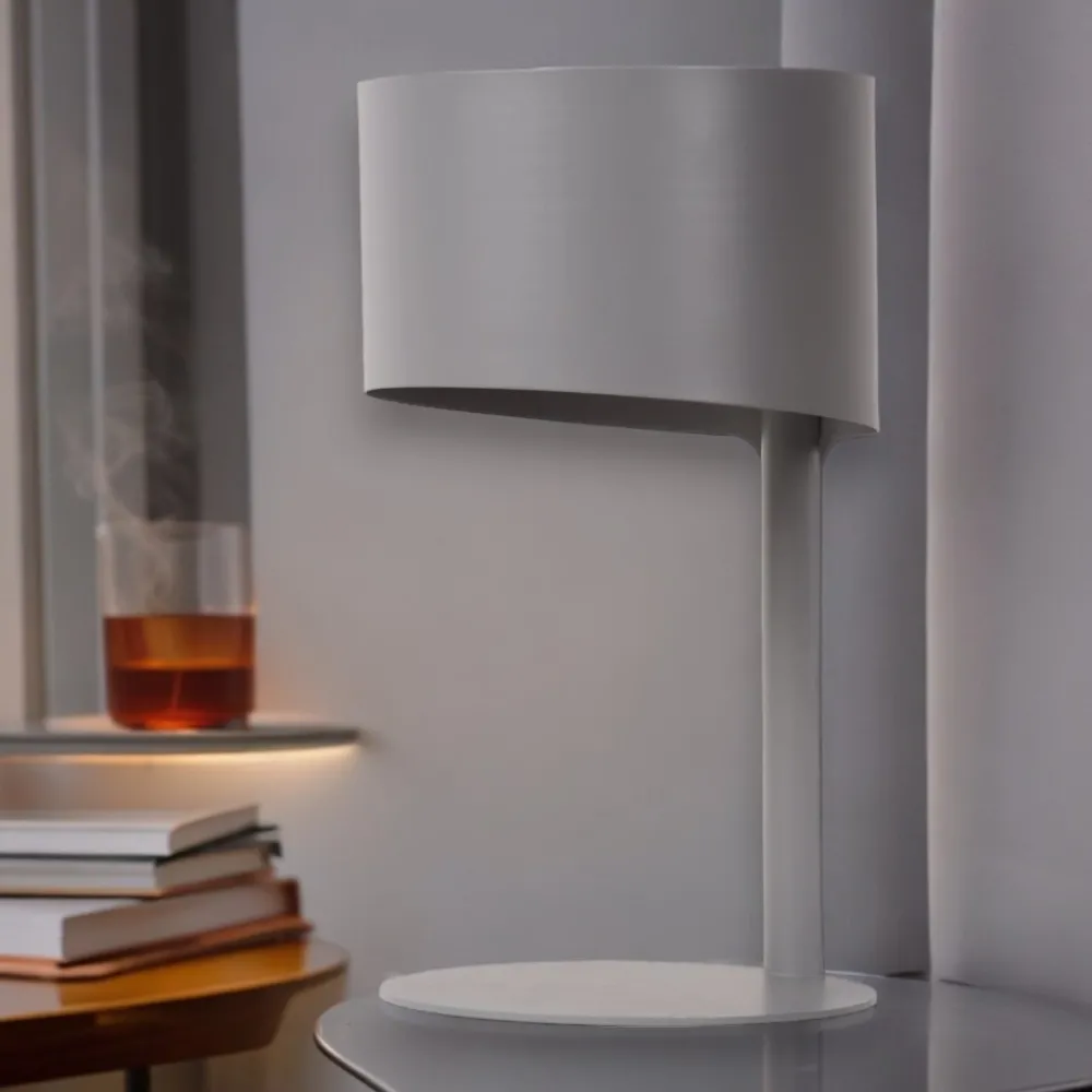 Selezionato da Mazzolaluce Lampada da comodino moderna grigio per camera da letto