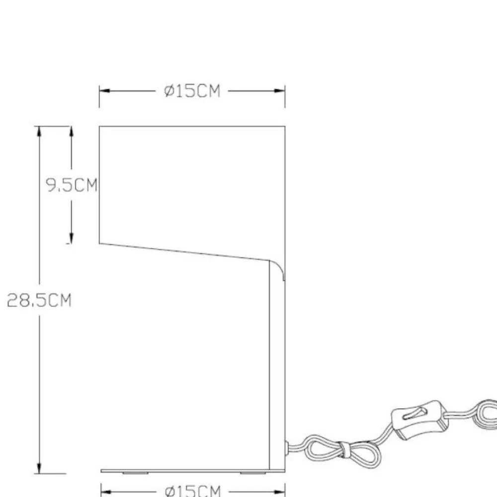 Selezionato da Mazzolaluce Lampada da comodino moderna grigio per camera da letto