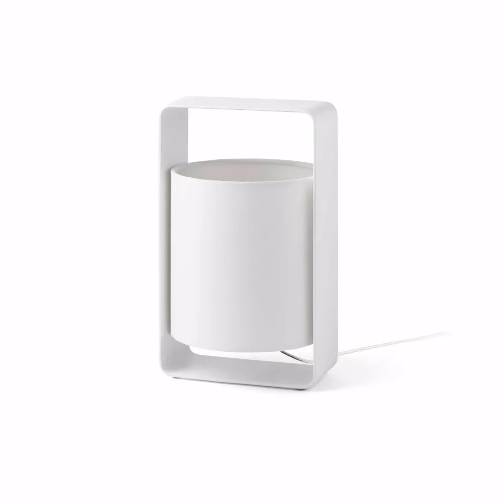 Selezionato da Mazzolaluce Lampada da comodino per camera da letto moderna paralume bianco