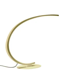 Gea Luce Lampada da scrivania design moderna oro led 12w 3000k iole