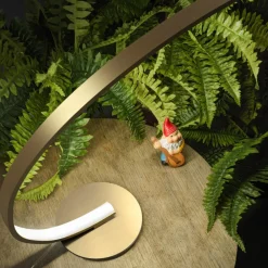 Gea Luce Lampada da scrivania design moderna oro led 12w 3000k iole