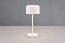 Selezionato da Mazzolaluce Lampada da tavolo bianca senza fili led 3000k dimmerabile design moderna