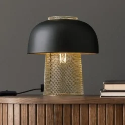 Selezionato da Mazzolaluce Lampada da tavolo design moderna nero oro