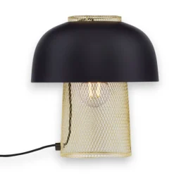 Selezionato da Mazzolaluce Lampada da tavolo design moderna nero oro
