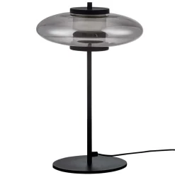 Selezionato da Mazzolaluce Lampada da tavolo led 8w 3000k in vetro fume design moderna