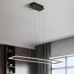 Affralux Lampadario da cucina nero led 72w 3000k