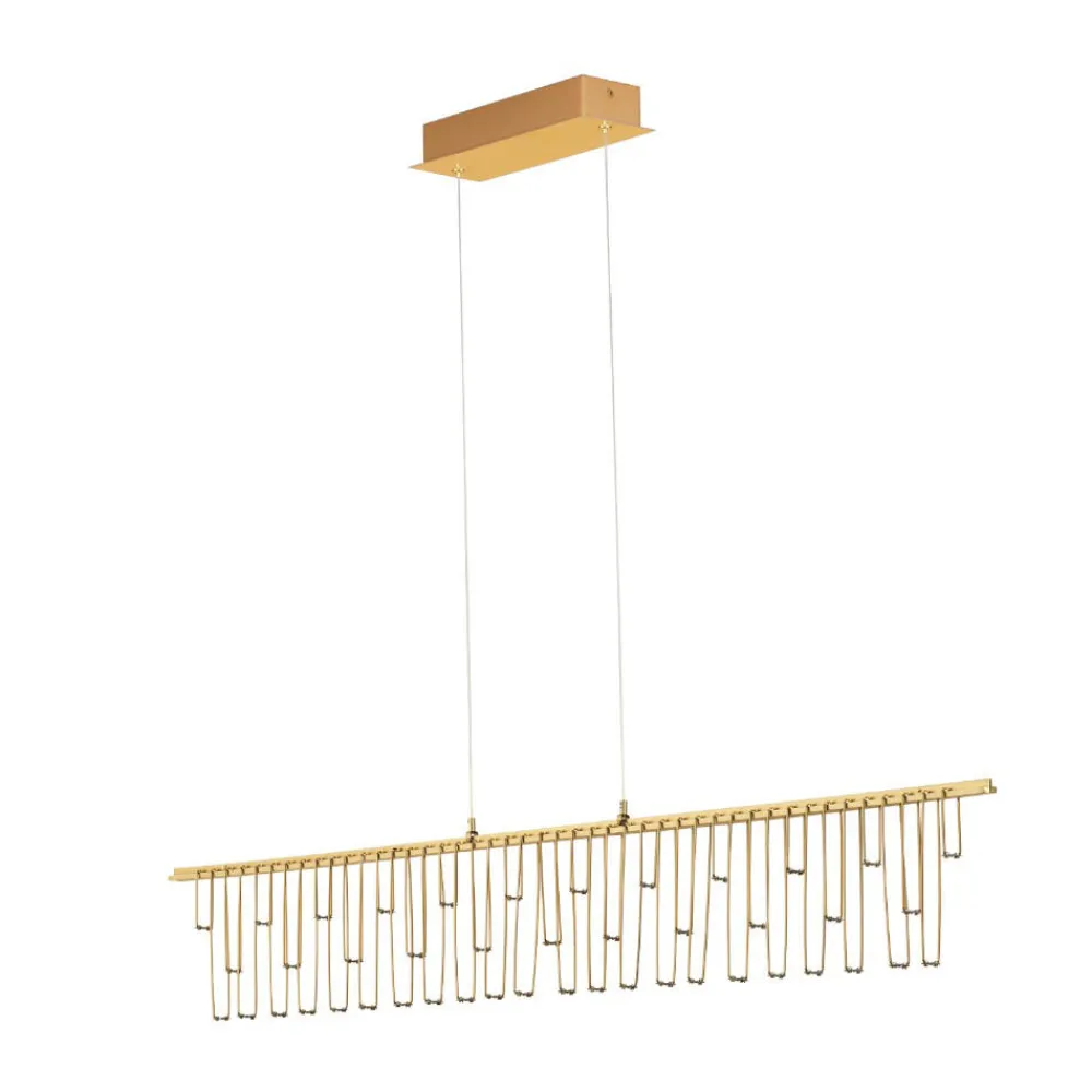 Selezionato da Mazzolaluce Lampadario led design moderno oro per salotto