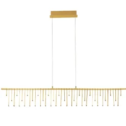 Selezionato da Mazzolaluce Lampadario led design moderno oro per salotto