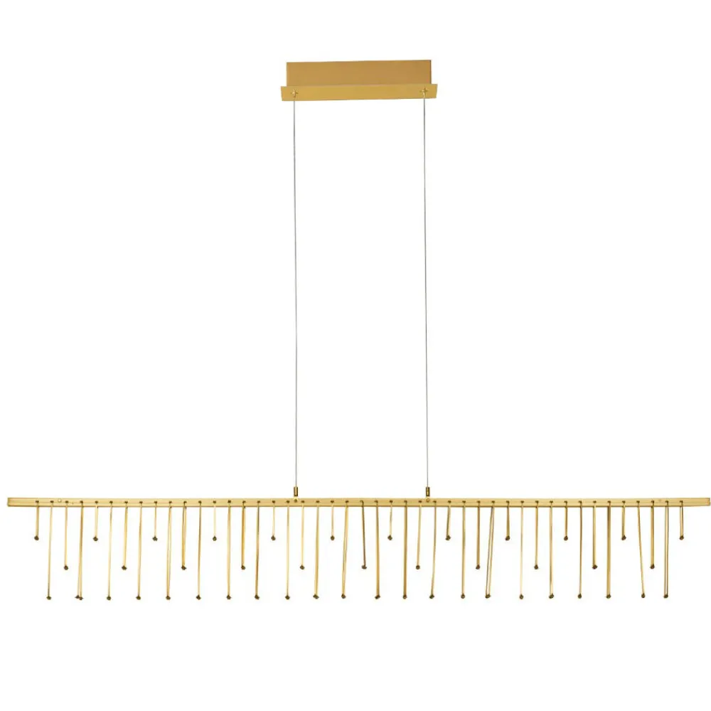 Selezionato da Mazzolaluce Lampadario led design moderno oro per salotto