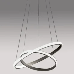 Gea Luce Lampadario led iole s2 titanio led 40w 3000k