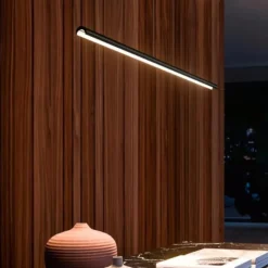 Linea Light Lampadario moderno nero halfpipe 2 led 28w 3000k