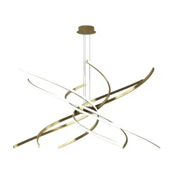 Top Light Lampadario moderno oro led 88w 3000k tornado