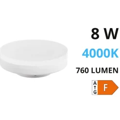 Gea Luce Lampadina gx53 led 8w 4000k 760lm 220v ottica 120