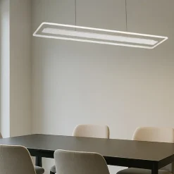 Linea Light antille lampadario bianco moderno led 45w 3000k