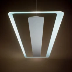 Linea Light antille lampadario bianco moderno led 45w 3000k