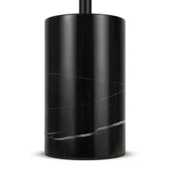 Maytoni lampada da tavolo moderna marmo led 3000k nera vetro bianco kyoto