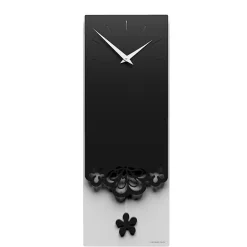 Complementi Selezionati da Mazzolaluce Merletto orologio a pendolo moderno da parete legno colore nero