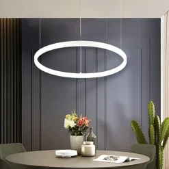 Ideal Lux Oracle slim sp d070 round lampadario bianco 38w 3000k