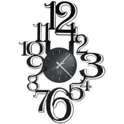 Selezionato da Mazzolaluce Orologio da parete nero moderno design numeri