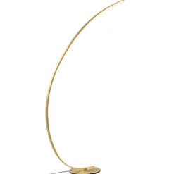 Gea Luce Piantana iole oro design curva moderna led 30w 3000k