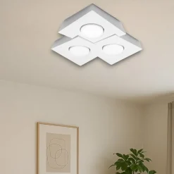Sforzin Illuminazione Plafoniera bianca gesso moderna sforzin anchise