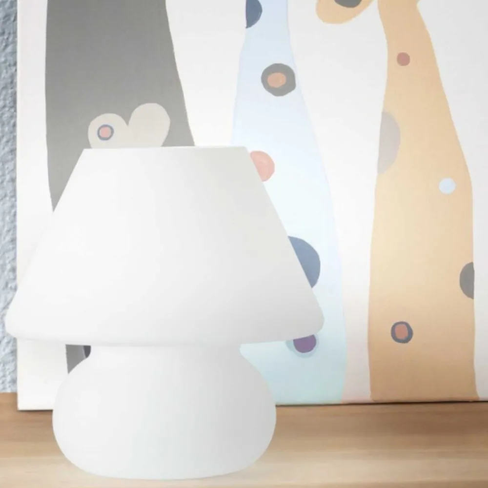 Ideal Lux Prato tl1 big abat jour camera da letto moderna vetro bianco